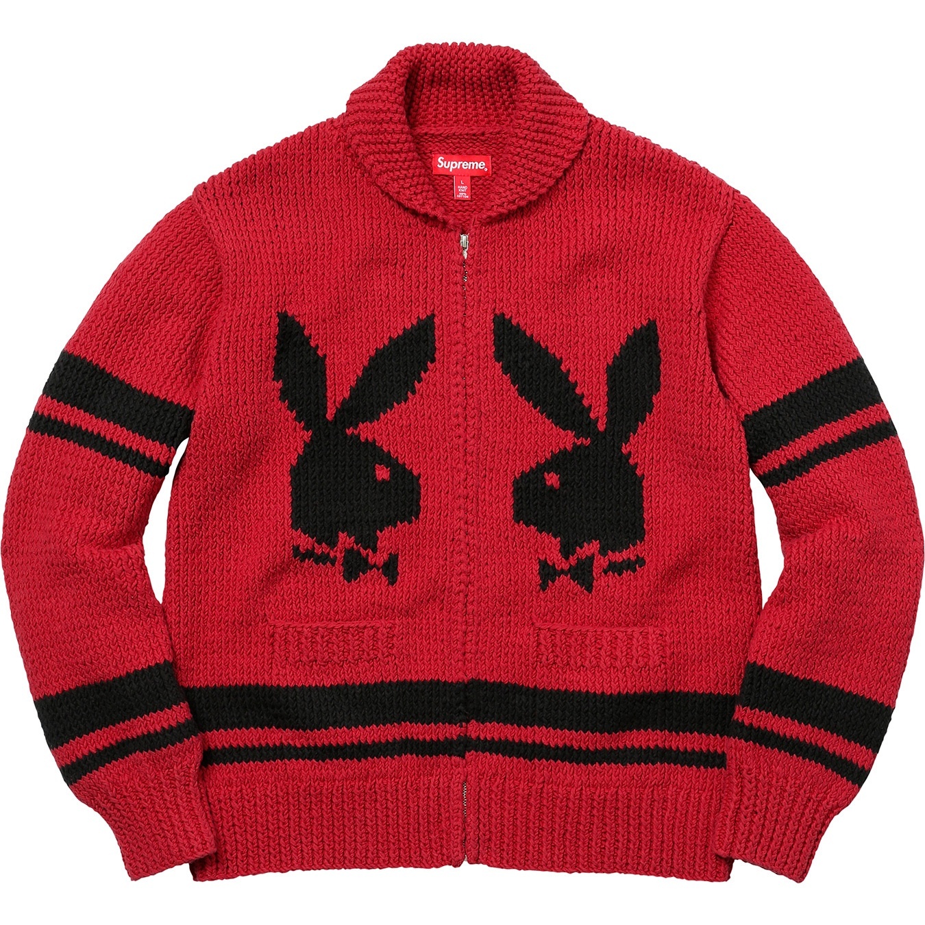 Supreme®/Playboy© Shawl Collar Full Zip Sweater view 6